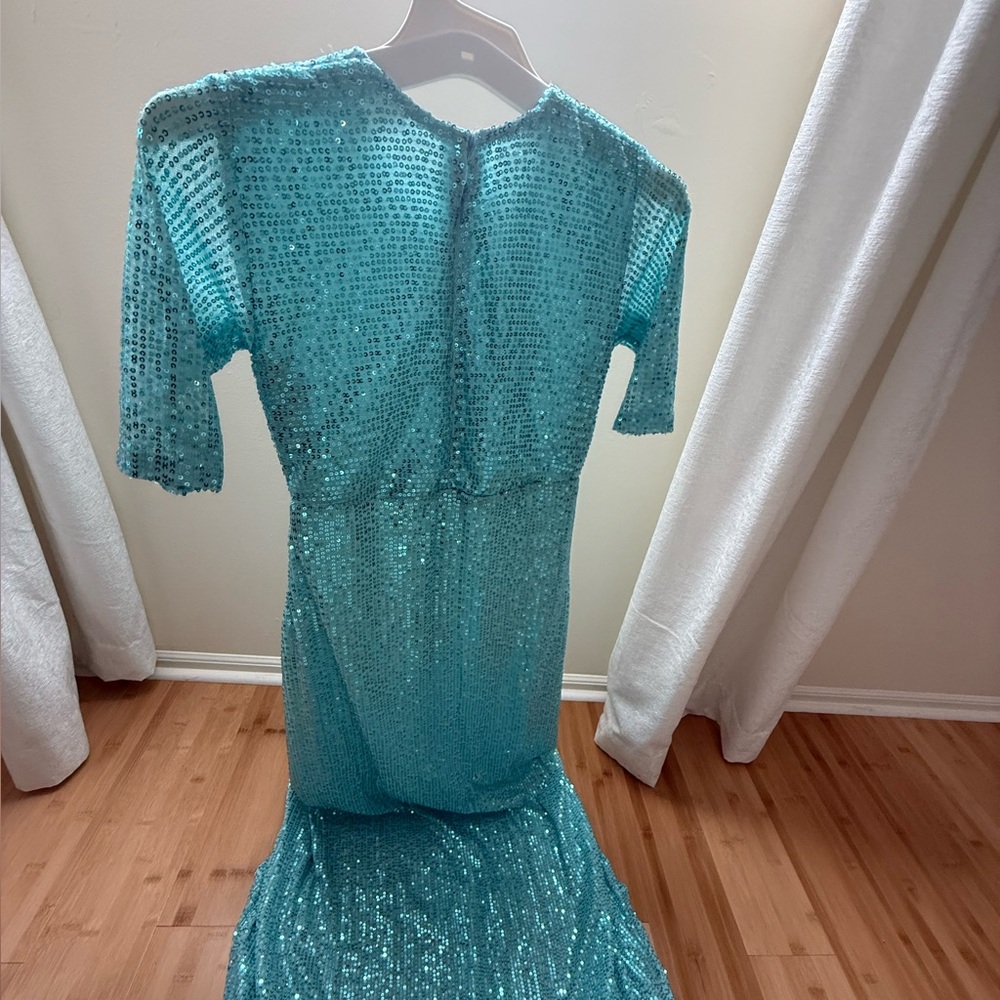 Sparkling Blue Kids Formal Dress